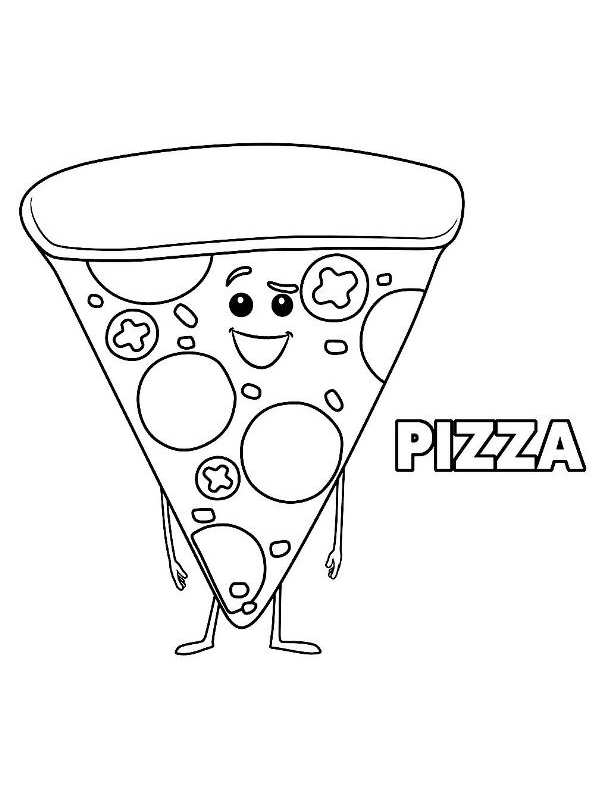 Print pizza emoji movie kleurplaat